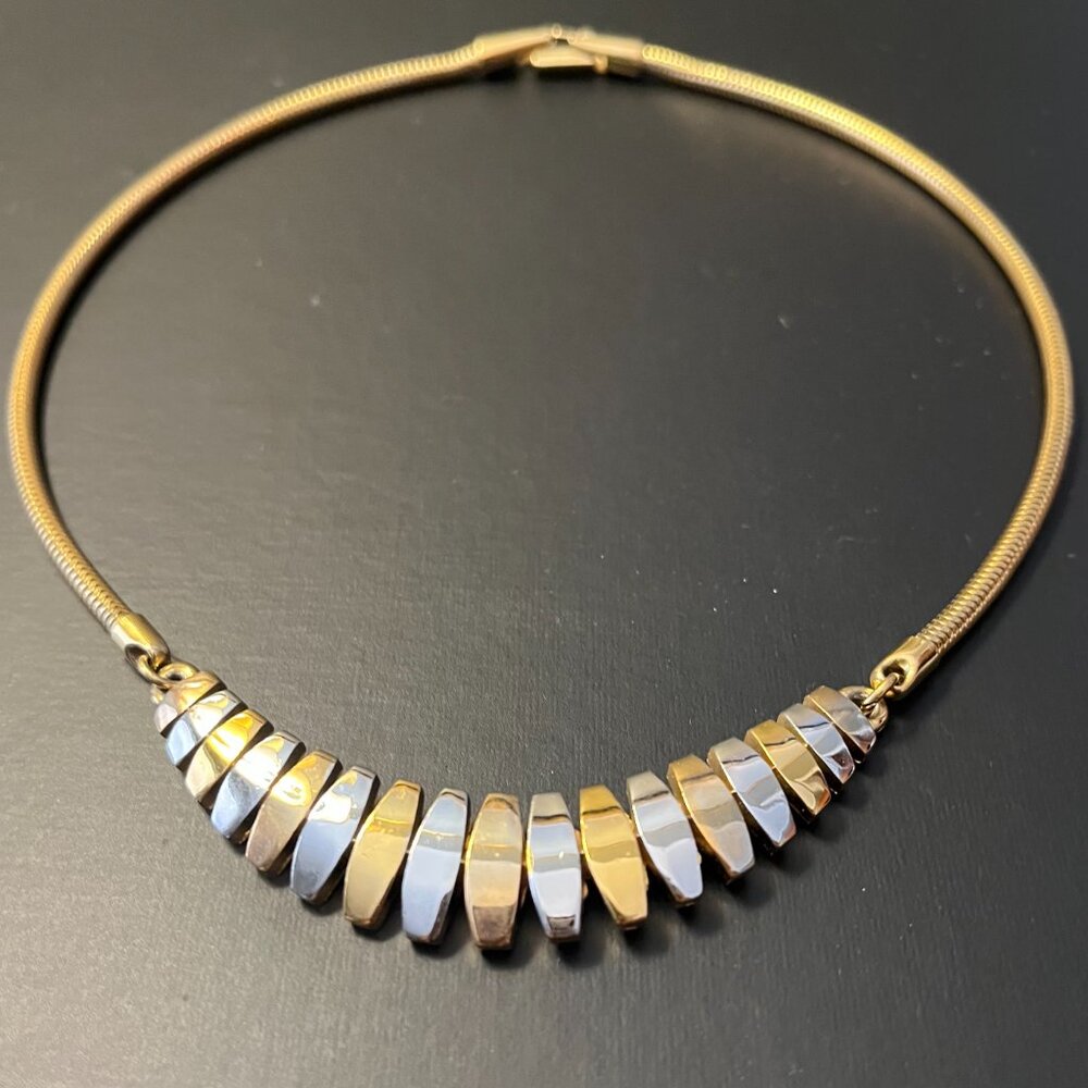 Vintage Crown Trifari Necklace 16" Signed - Picture 3 of 5